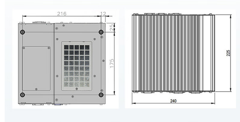 從中可以看出.DTB-3116-Q370的尺寸優(yōu)勢(shì)明顯，具有薄款機(jī)身，機(jī)內(nèi)結(jié)構(gòu)緊湊，占用空間小，節(jié)省為用戶更多空間。。與此同時(shí)這款工控機(jī)重量輕，攜帶、搬運(yùn)便利。